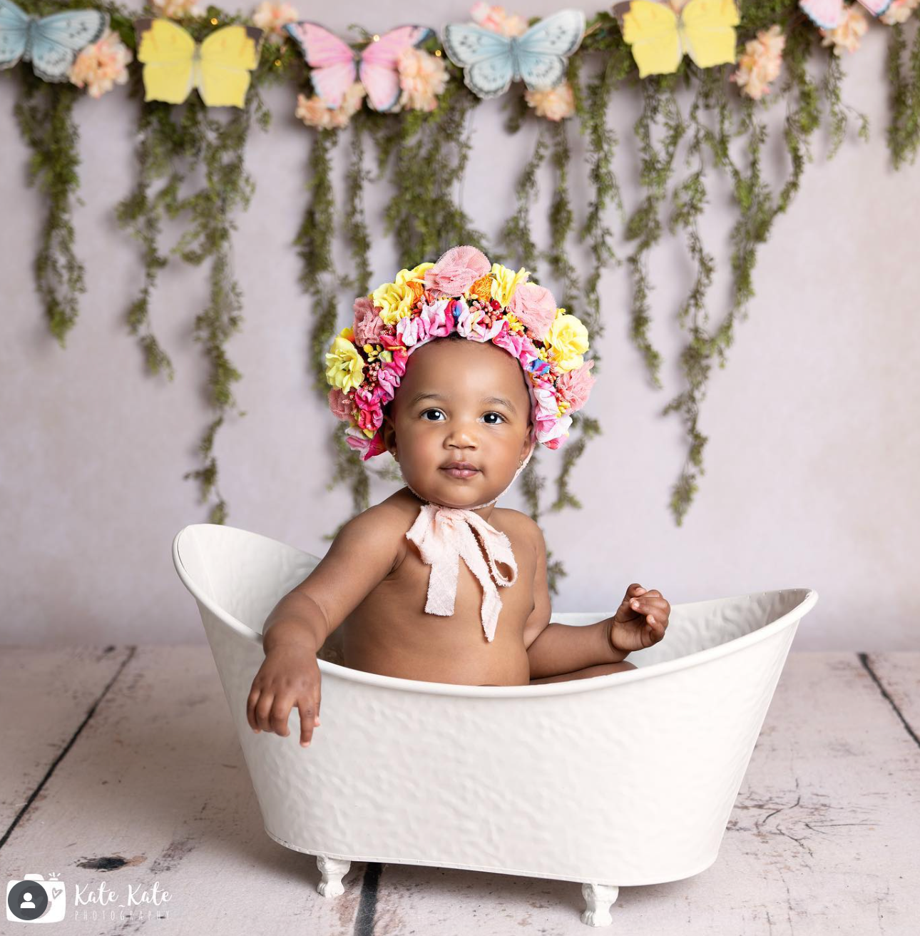 Handcrafted Floral Bonnet
