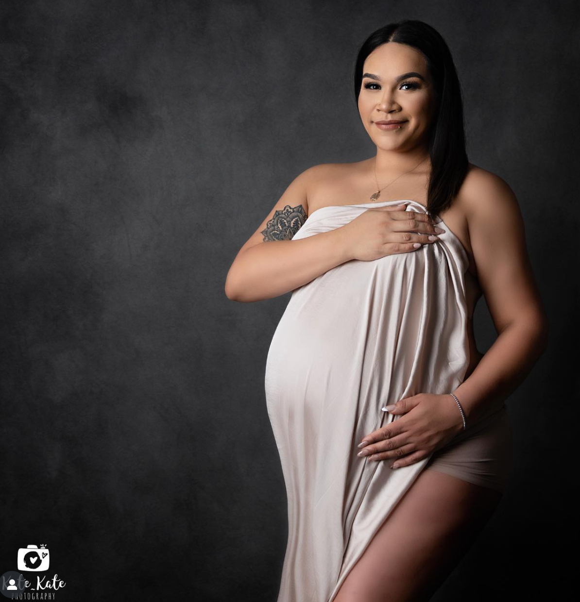 Beige/Sand Silk Maternity Drape [4 meters]