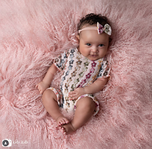 Vintage Floral Romper & Headband Set