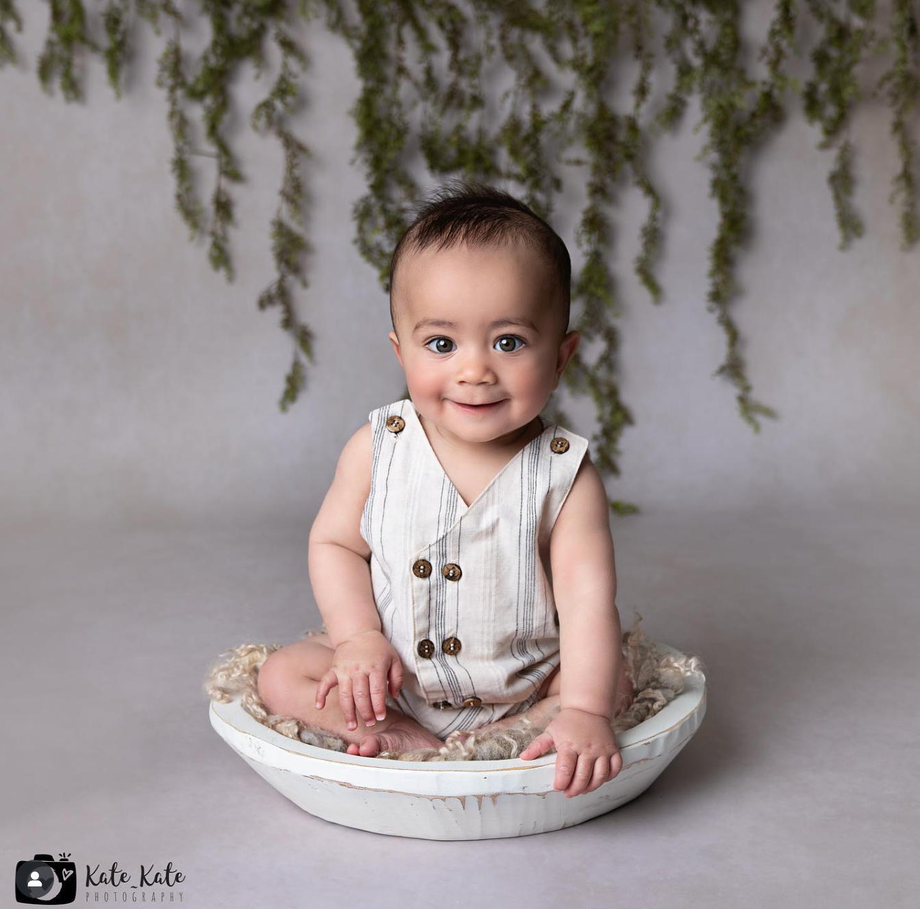 Boys Linen Romper