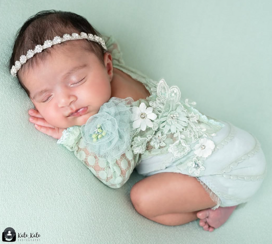 Floral Romper with Open Back [handmade by Mia Joy]