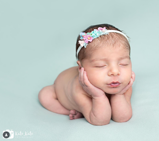 Pink Teal Headband